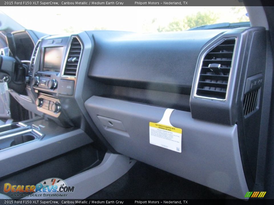 2015 Ford F150 XLT SuperCrew Caribou Metallic / Medium Earth Gray Photo #17