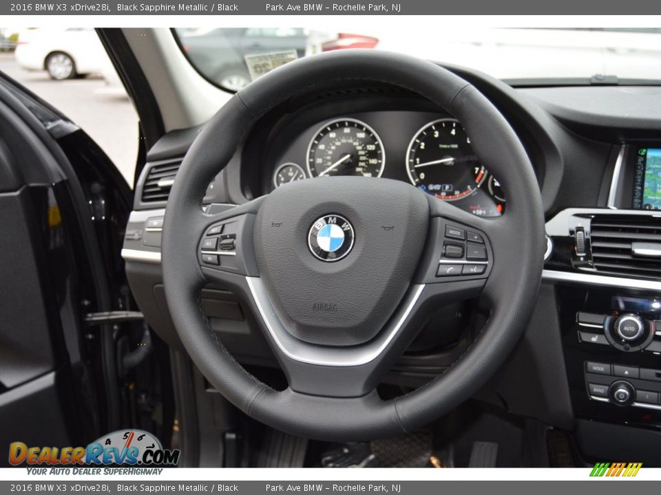 2016 BMW X3 xDrive28i Black Sapphire Metallic / Black Photo #18