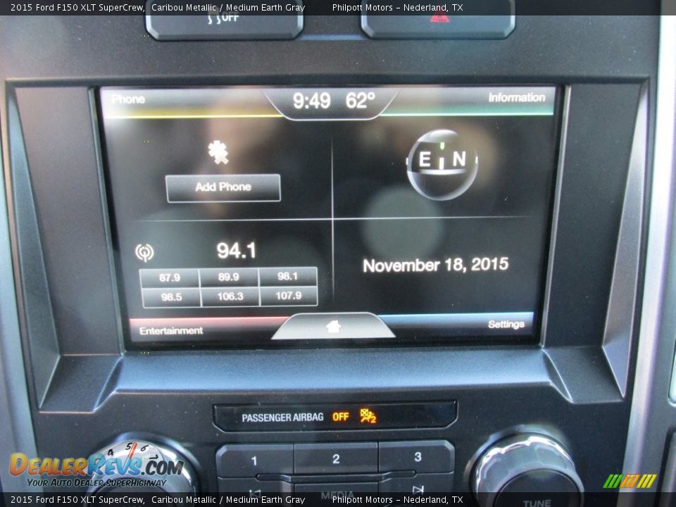 2015 Ford F150 XLT SuperCrew Caribou Metallic / Medium Earth Gray Photo #26