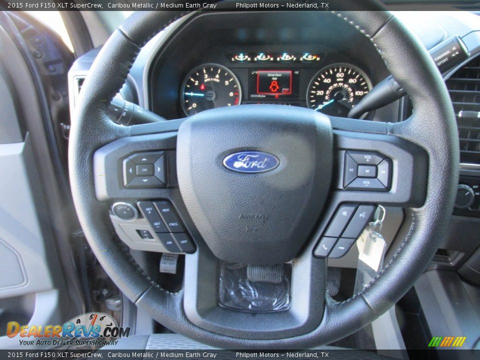 2015 Ford F150 XLT SuperCrew Caribou Metallic / Medium Earth Gray Photo #30