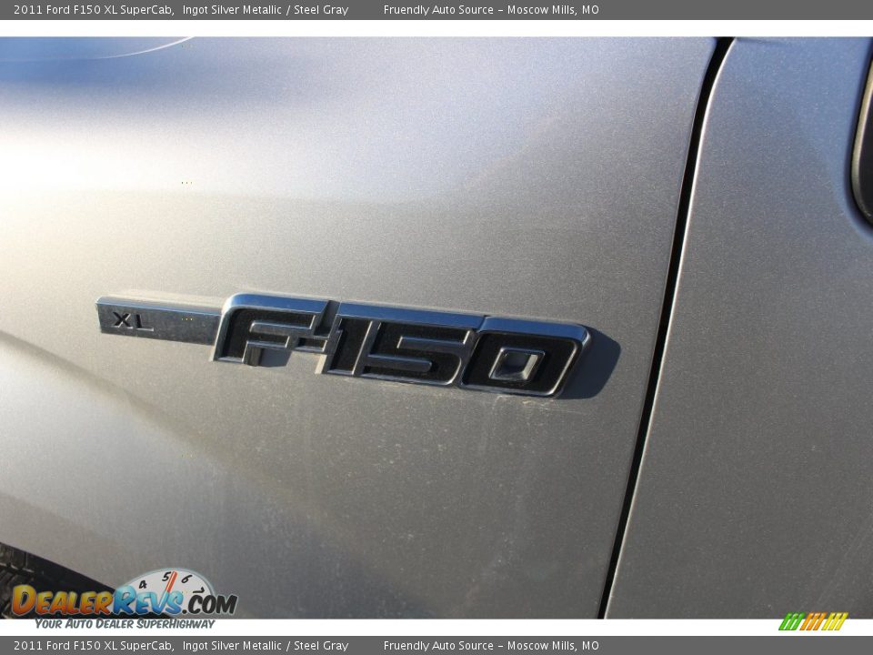 2011 Ford F150 XL SuperCab Ingot Silver Metallic / Steel Gray Photo #15