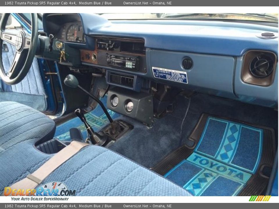 Blue Interior - 1982 Toyota Pickup SR5 Regular Cab 4x4 Photo #5