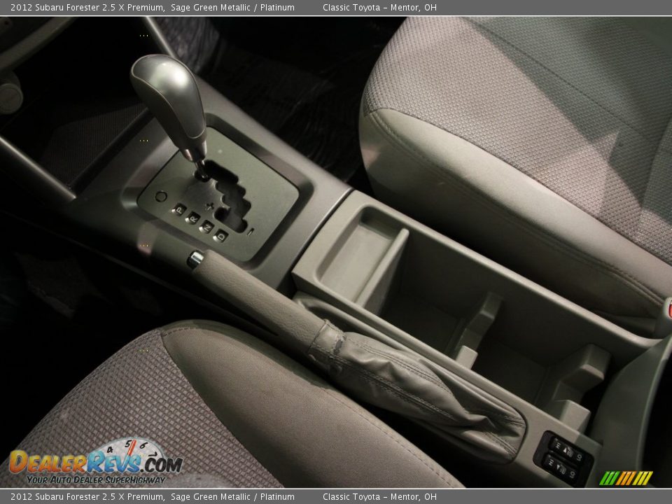 2012 Subaru Forester 2.5 X Premium Sage Green Metallic / Platinum Photo #13