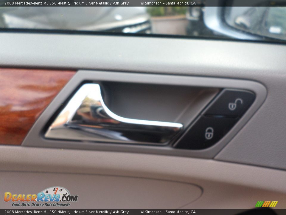 2008 Mercedes-Benz ML 350 4Matic Iridium Silver Metallic / Ash Grey Photo #7
