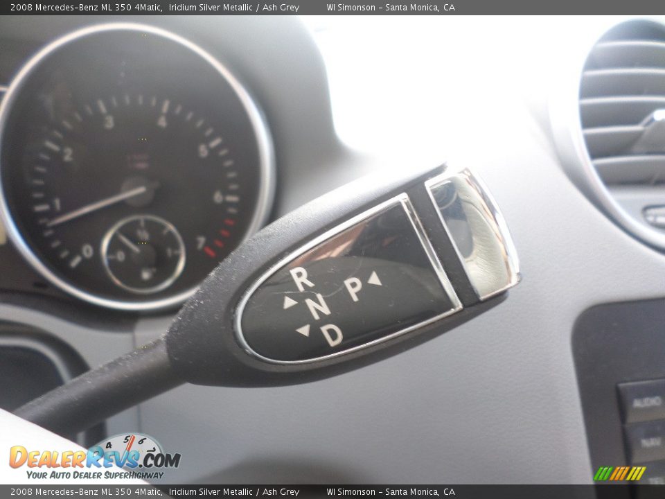 2008 Mercedes-Benz ML 350 4Matic Iridium Silver Metallic / Ash Grey Photo #11