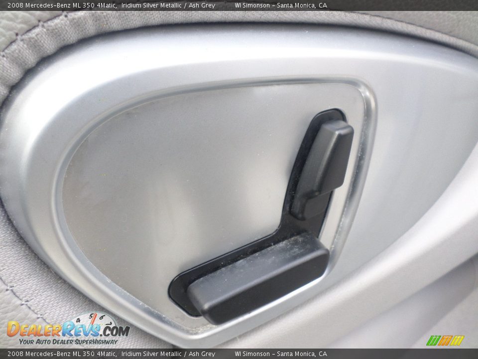 2008 Mercedes-Benz ML 350 4Matic Iridium Silver Metallic / Ash Grey Photo #19