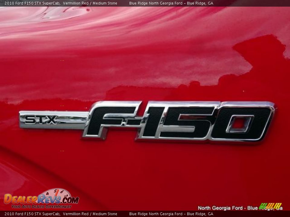 2010 Ford F150 STX SuperCab Vermillion Red / Medium Stone Photo #35