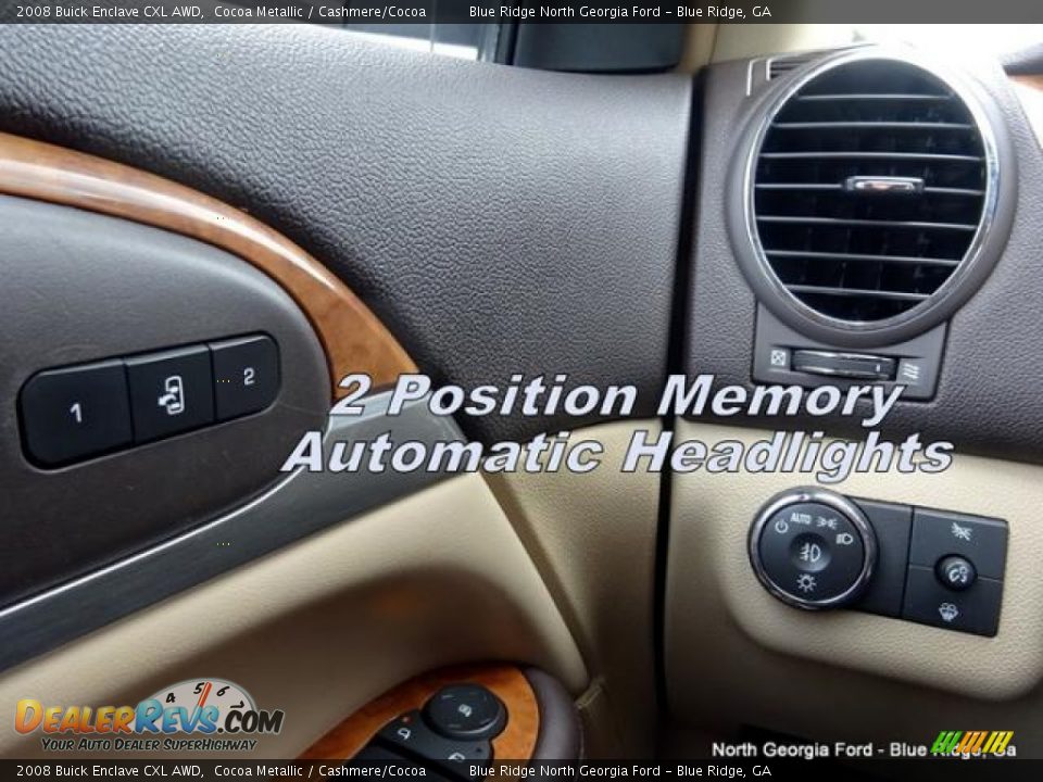2008 Buick Enclave CXL AWD Cocoa Metallic / Cashmere/Cocoa Photo #30