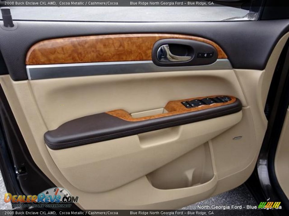 2008 Buick Enclave CXL AWD Cocoa Metallic / Cashmere/Cocoa Photo #34