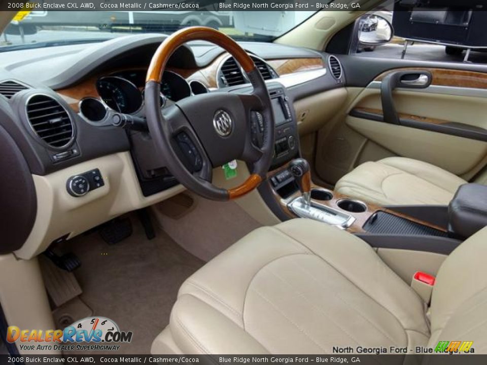 2008 Buick Enclave CXL AWD Cocoa Metallic / Cashmere/Cocoa Photo #35