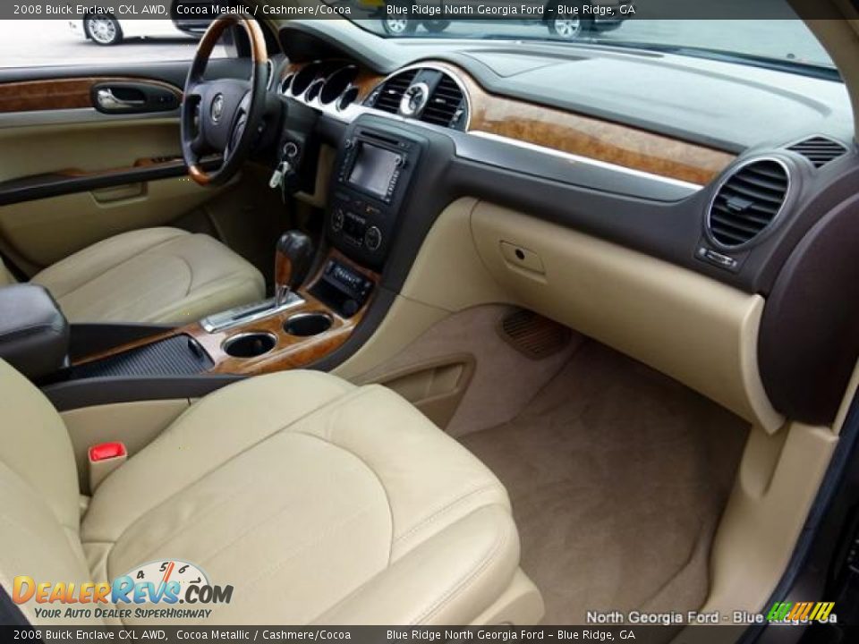 2008 Buick Enclave CXL AWD Cocoa Metallic / Cashmere/Cocoa Photo #36