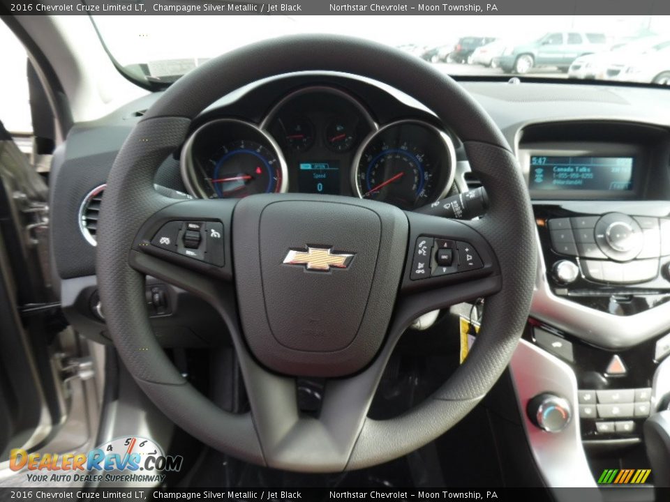 2016 Chevrolet Cruze Limited LT Champagne Silver Metallic / Jet Black Photo #16