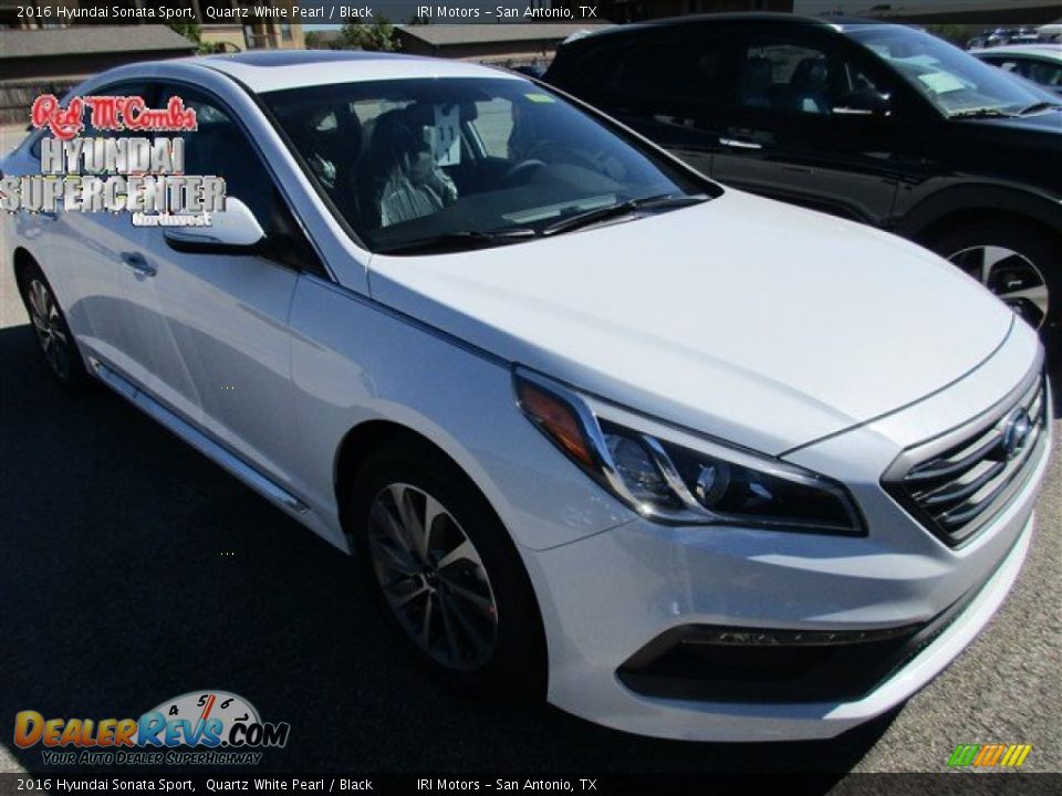 2016 Hyundai Sonata Sport Quartz White Pearl / Black Photo #1