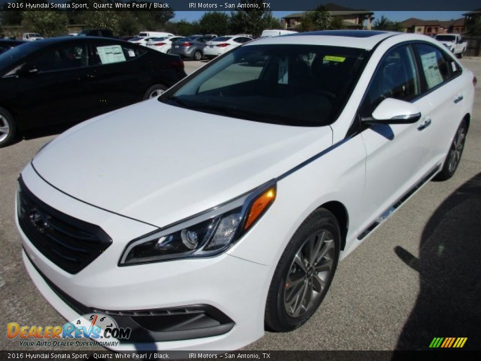 2016 Hyundai Sonata Sport Quartz White Pearl / Black Photo #2