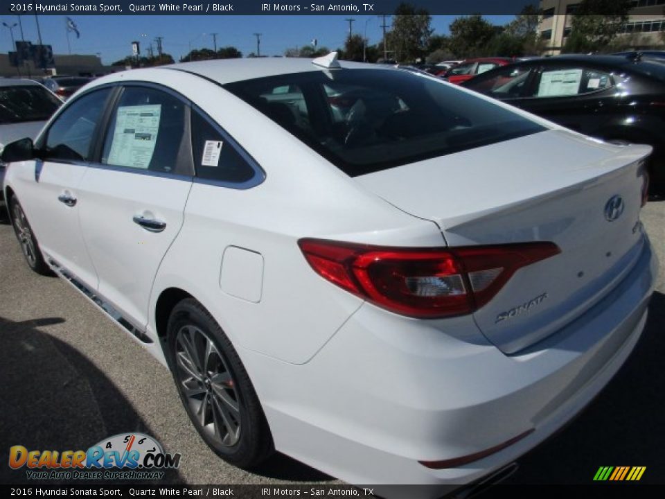 2016 Hyundai Sonata Sport Quartz White Pearl / Black Photo #4
