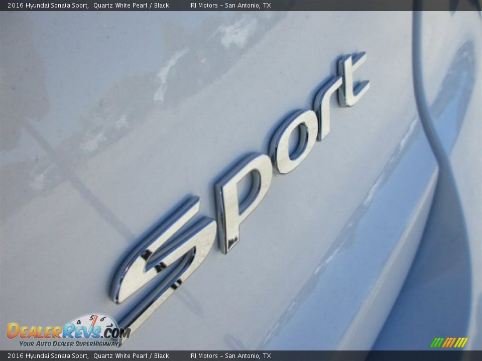 2016 Hyundai Sonata Sport Quartz White Pearl / Black Photo #6