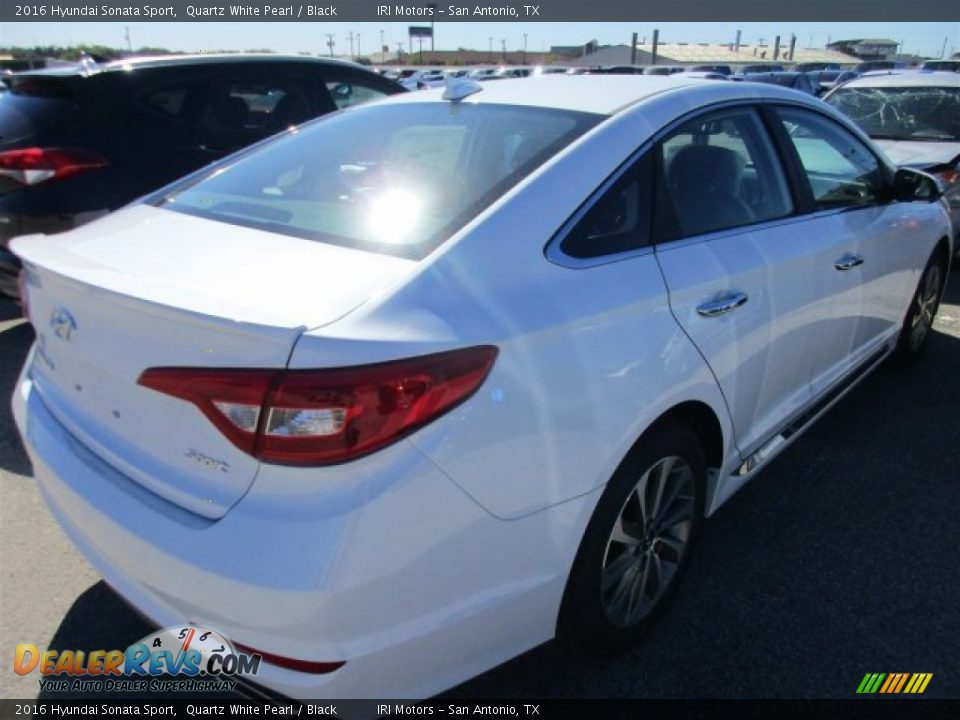 2016 Hyundai Sonata Sport Quartz White Pearl / Black Photo #7