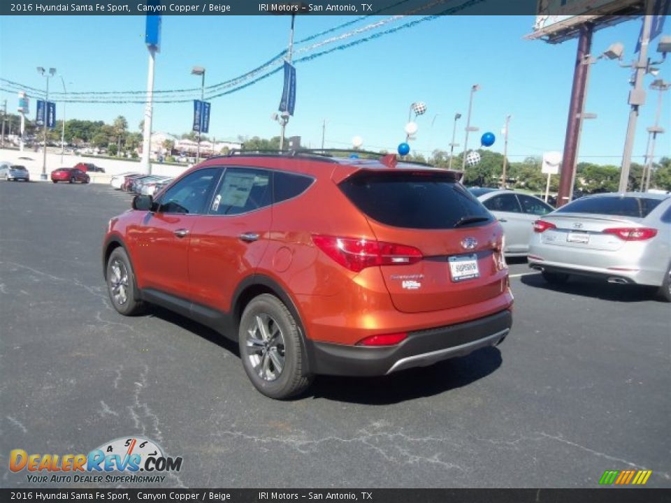 2016 Hyundai Santa Fe Sport Canyon Copper / Beige Photo #9