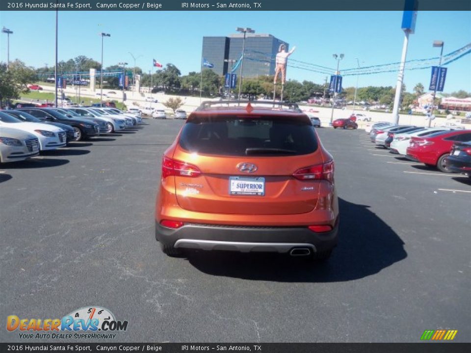 2016 Hyundai Santa Fe Sport Canyon Copper / Beige Photo #10