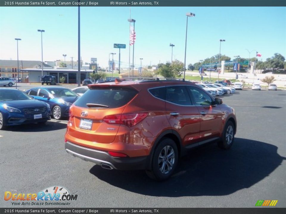 2016 Hyundai Santa Fe Sport Canyon Copper / Beige Photo #11