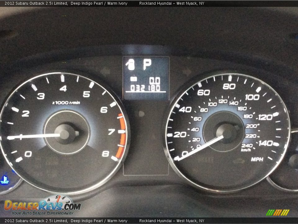 2012 Subaru Outback 2.5i Limited Deep Indigo Pearl / Warm Ivory Photo #14