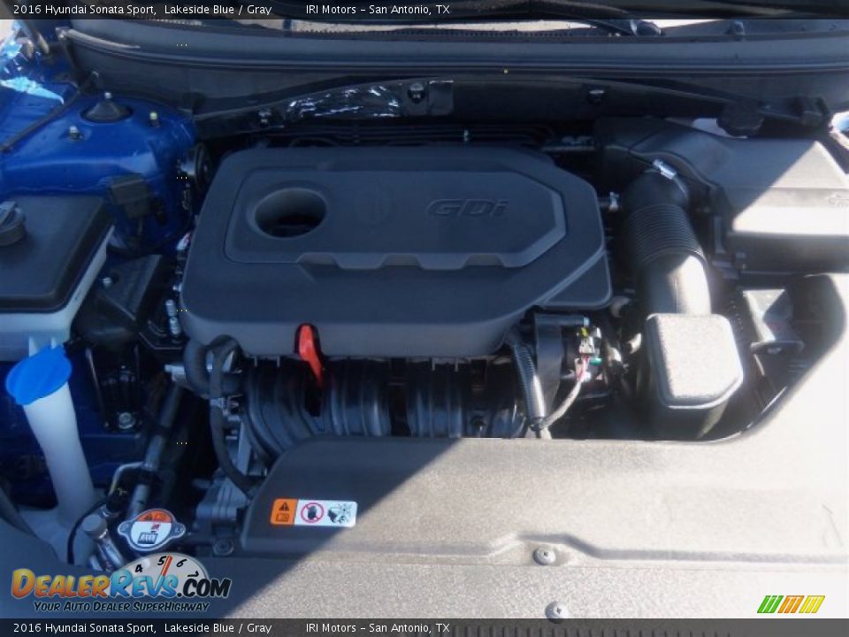 2016 Hyundai Sonata Sport Lakeside Blue / Gray Photo #7