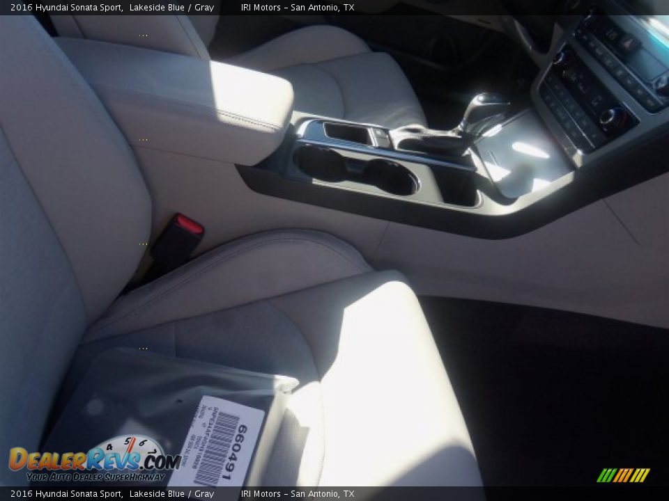 2016 Hyundai Sonata Sport Lakeside Blue / Gray Photo #14