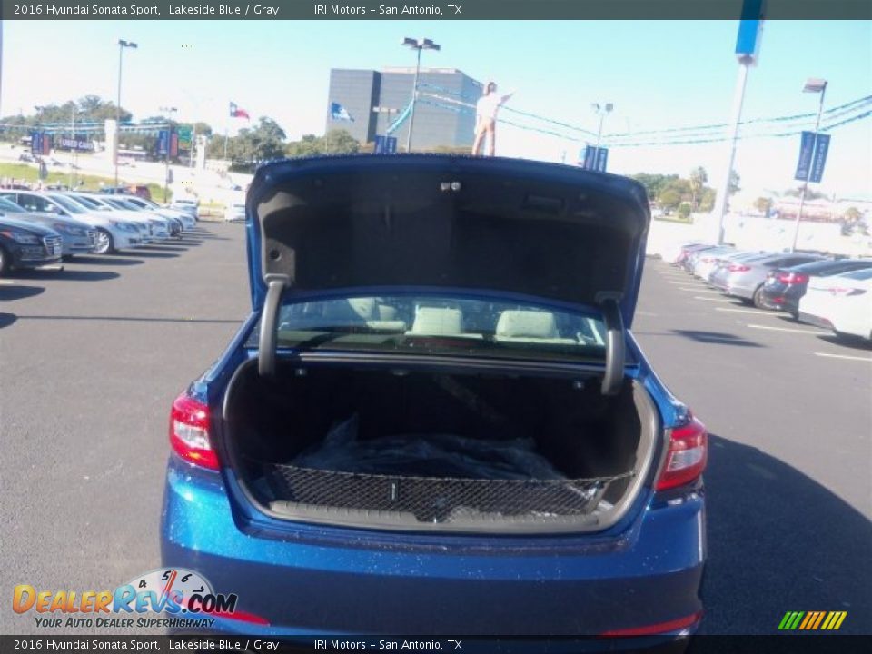 2016 Hyundai Sonata Sport Lakeside Blue / Gray Photo #17