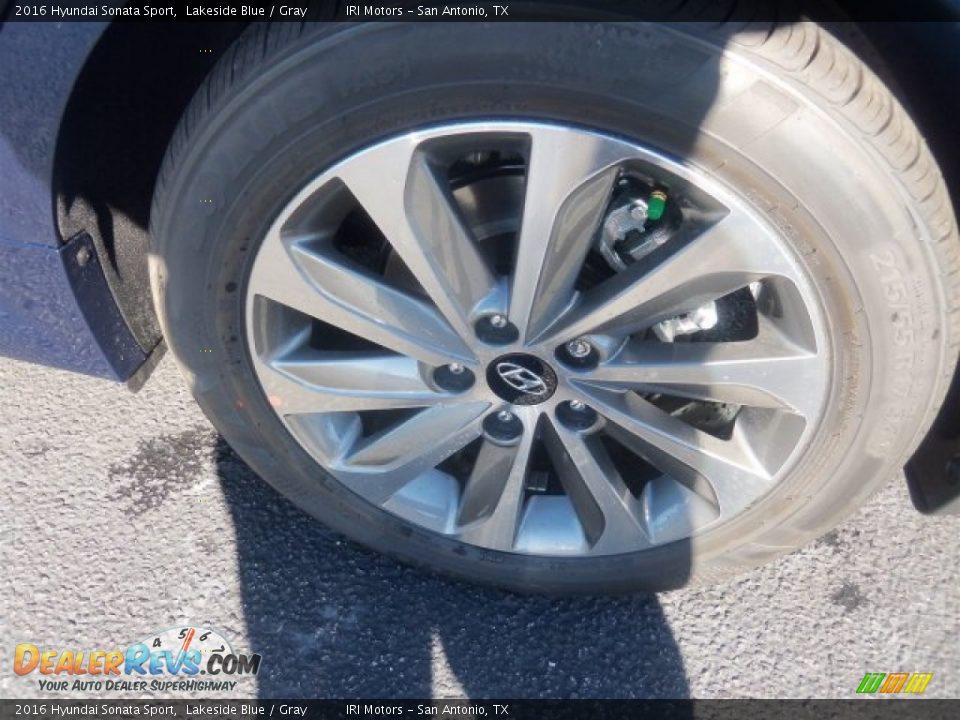 2016 Hyundai Sonata Sport Lakeside Blue / Gray Photo #18