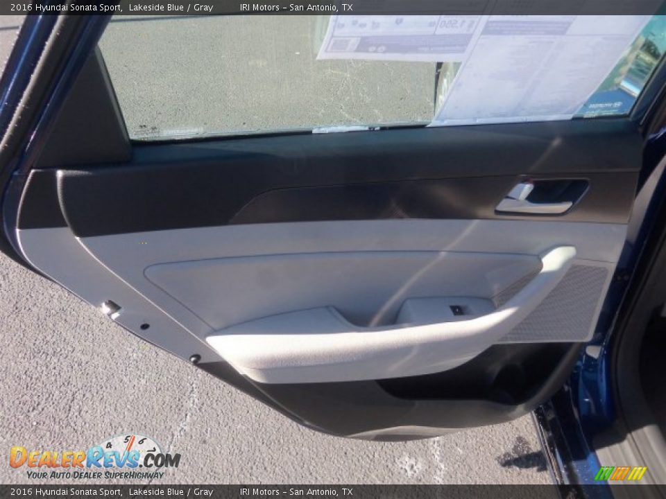 2016 Hyundai Sonata Sport Lakeside Blue / Gray Photo #19