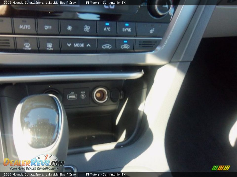 2016 Hyundai Sonata Sport Lakeside Blue / Gray Photo #22