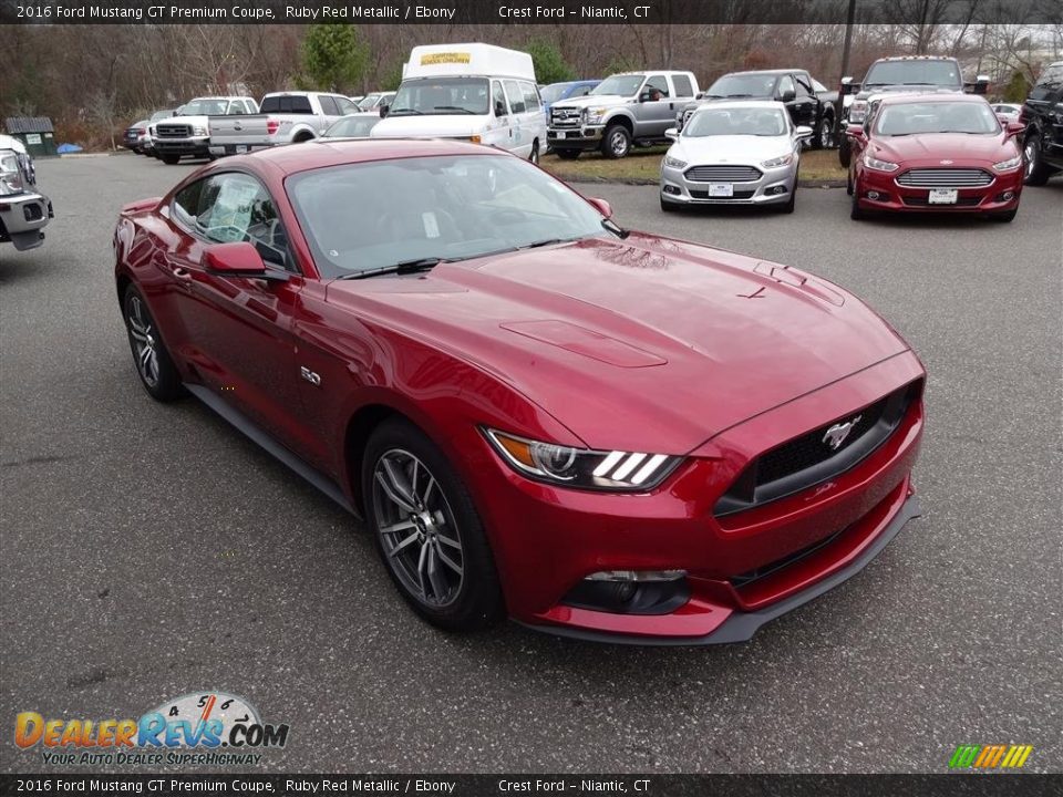 2016 Ford Mustang GT Premium Coupe Ruby Red Metallic / Ebony Photo #1
