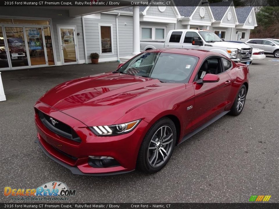 2016 Ford Mustang GT Premium Coupe Ruby Red Metallic / Ebony Photo #3