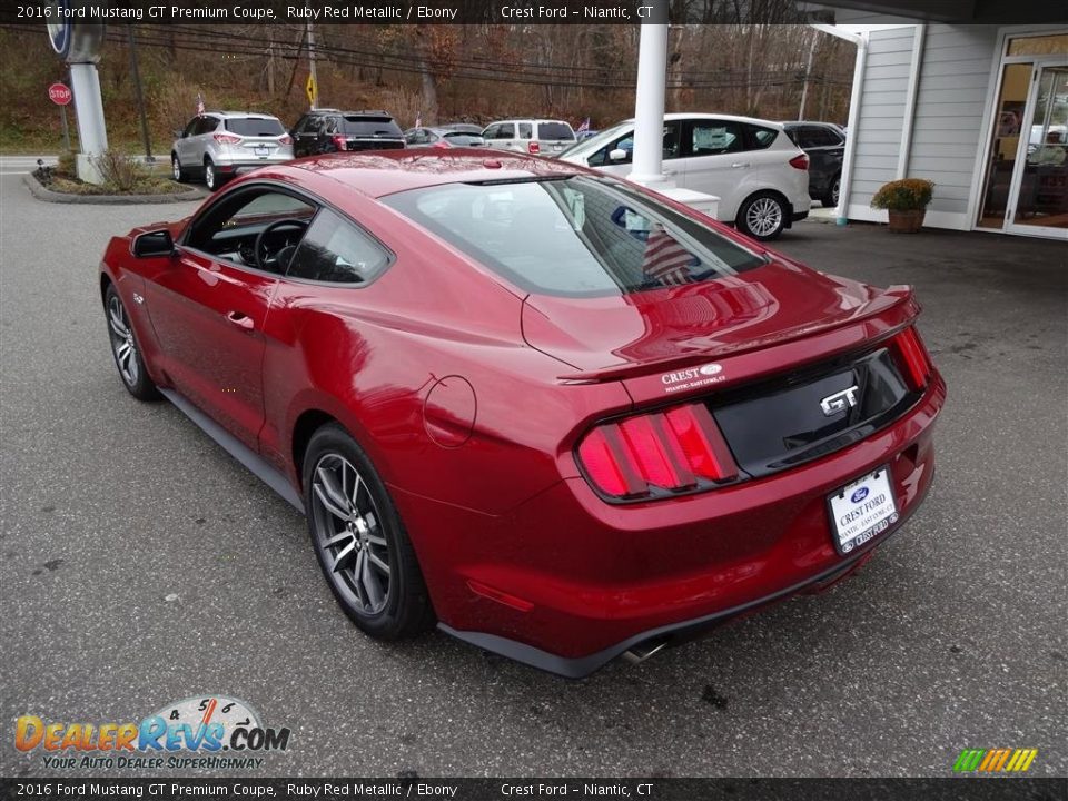 2016 Ford Mustang GT Premium Coupe Ruby Red Metallic / Ebony Photo #5