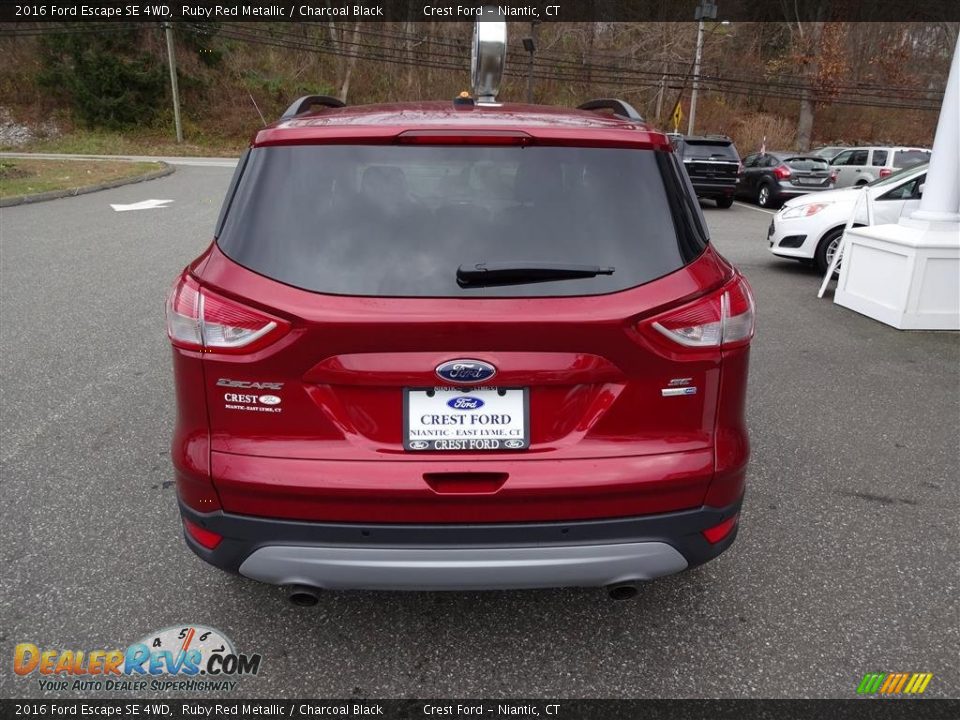 2016 Ford Escape SE 4WD Ruby Red Metallic / Charcoal Black Photo #6