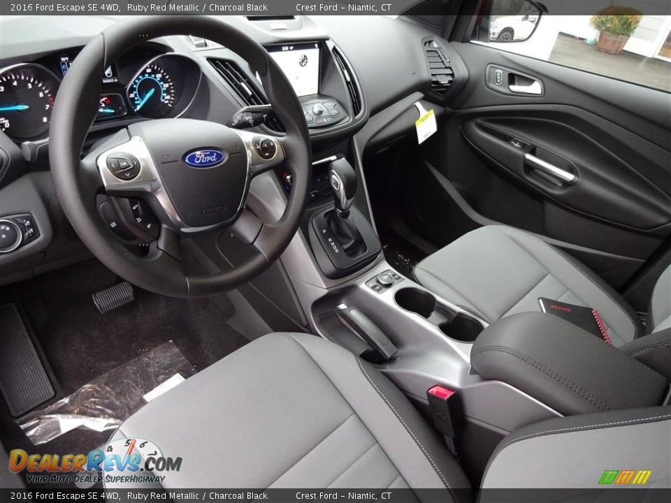 2016 Ford Escape SE 4WD Ruby Red Metallic / Charcoal Black Photo #12