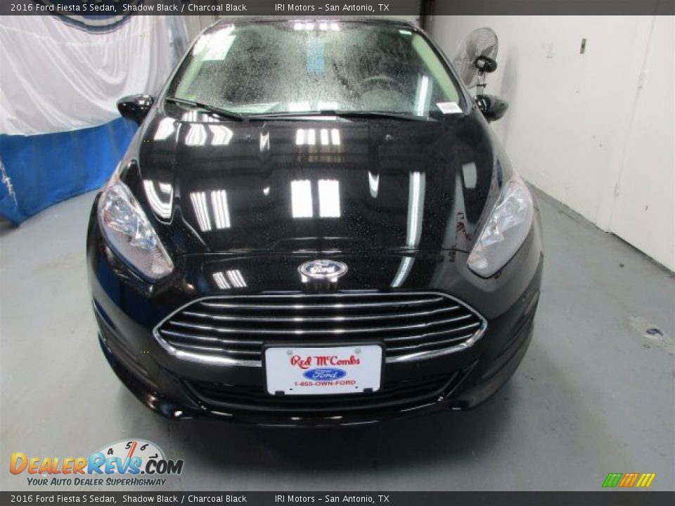 2016 Ford Fiesta S Sedan Shadow Black / Charcoal Black Photo #2