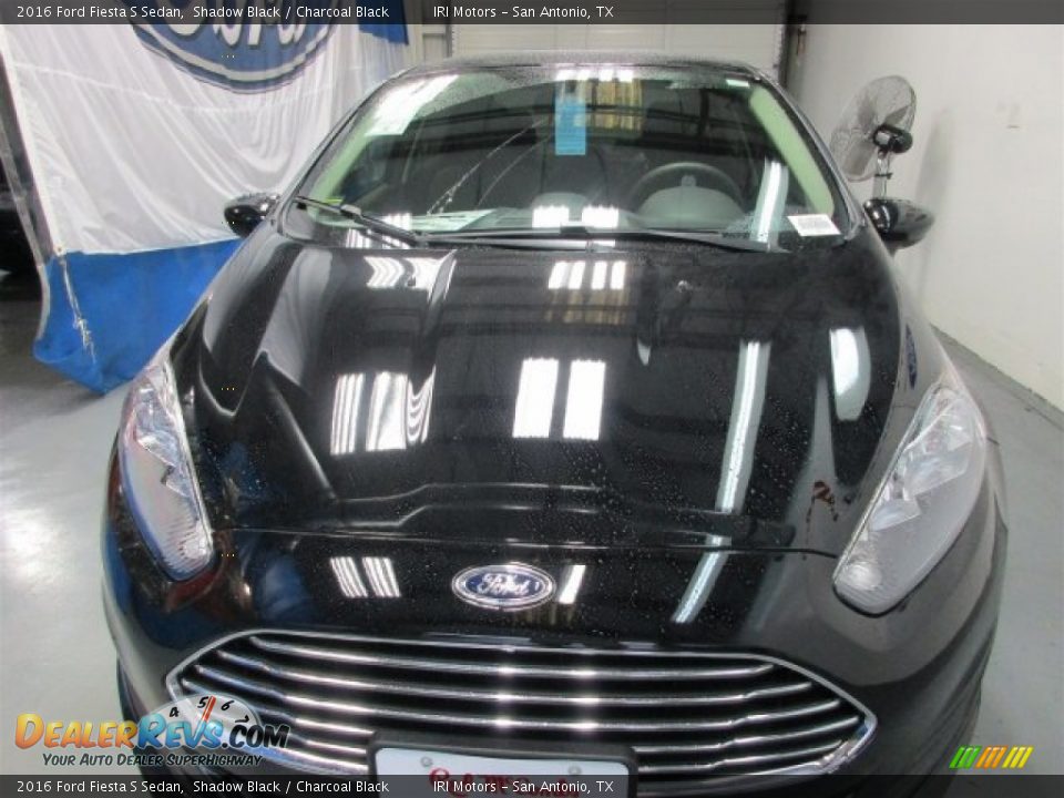 2016 Ford Fiesta S Sedan Shadow Black / Charcoal Black Photo #3