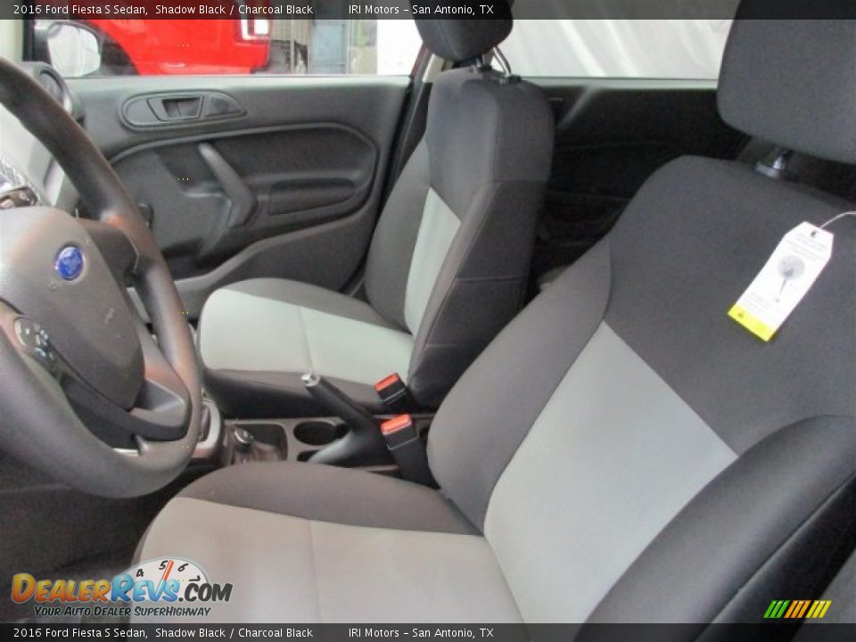 2016 Ford Fiesta S Sedan Shadow Black / Charcoal Black Photo #14