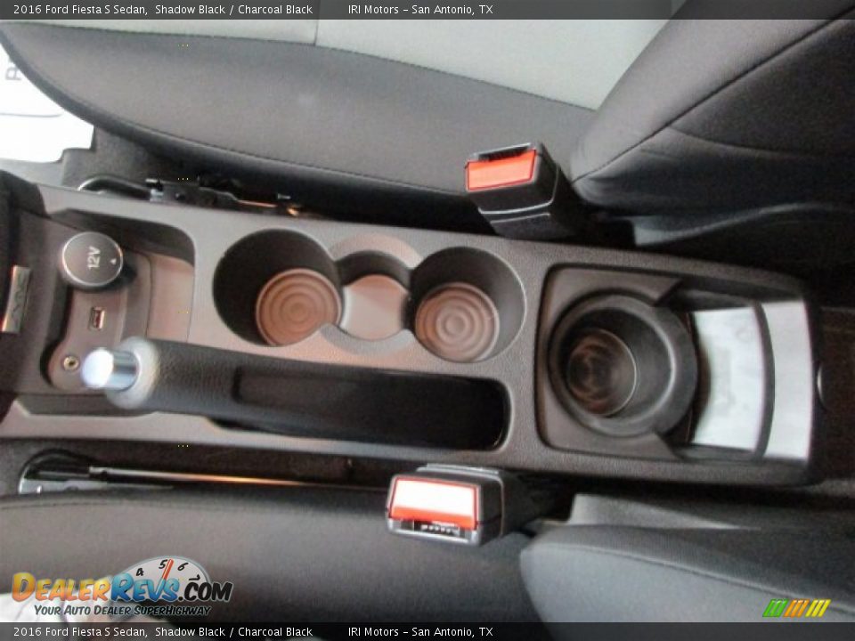 2016 Ford Fiesta S Sedan Shadow Black / Charcoal Black Photo #17