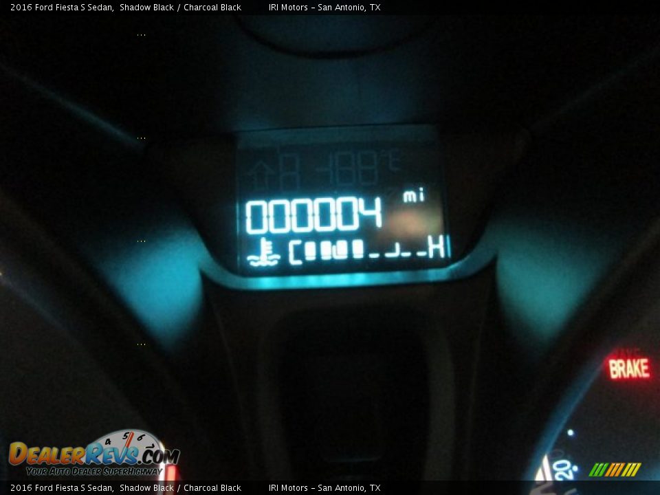 2016 Ford Fiesta S Sedan Shadow Black / Charcoal Black Photo #20