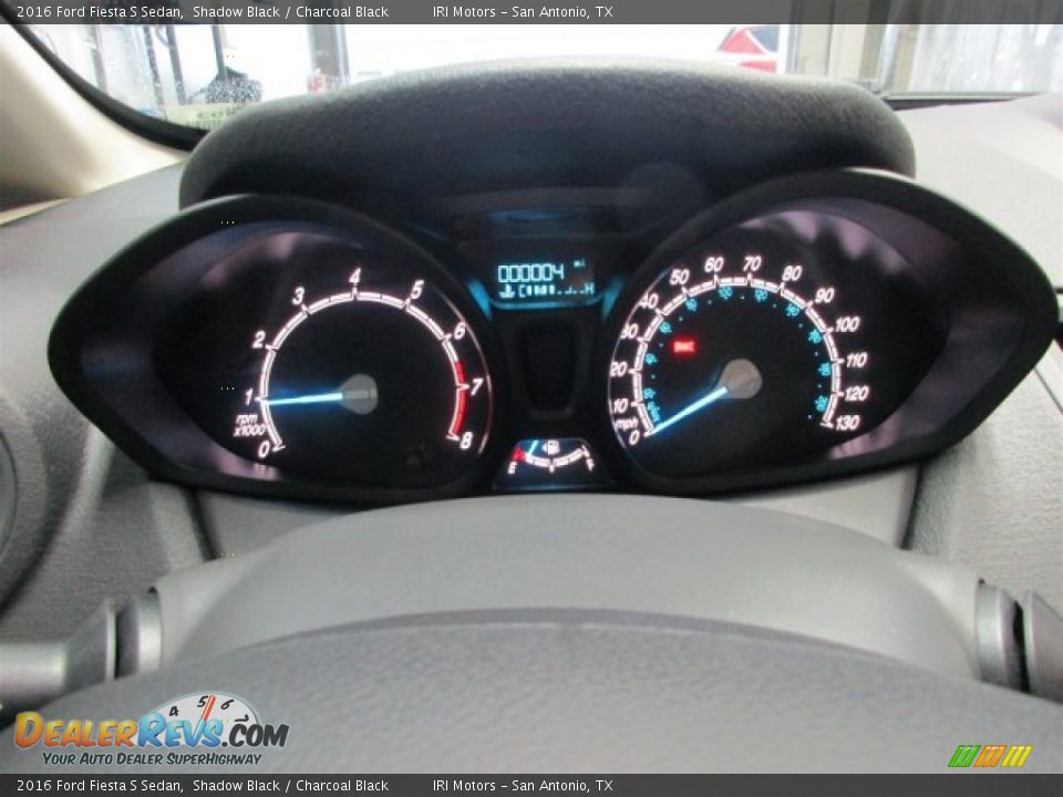 2016 Ford Fiesta S Sedan Shadow Black / Charcoal Black Photo #21