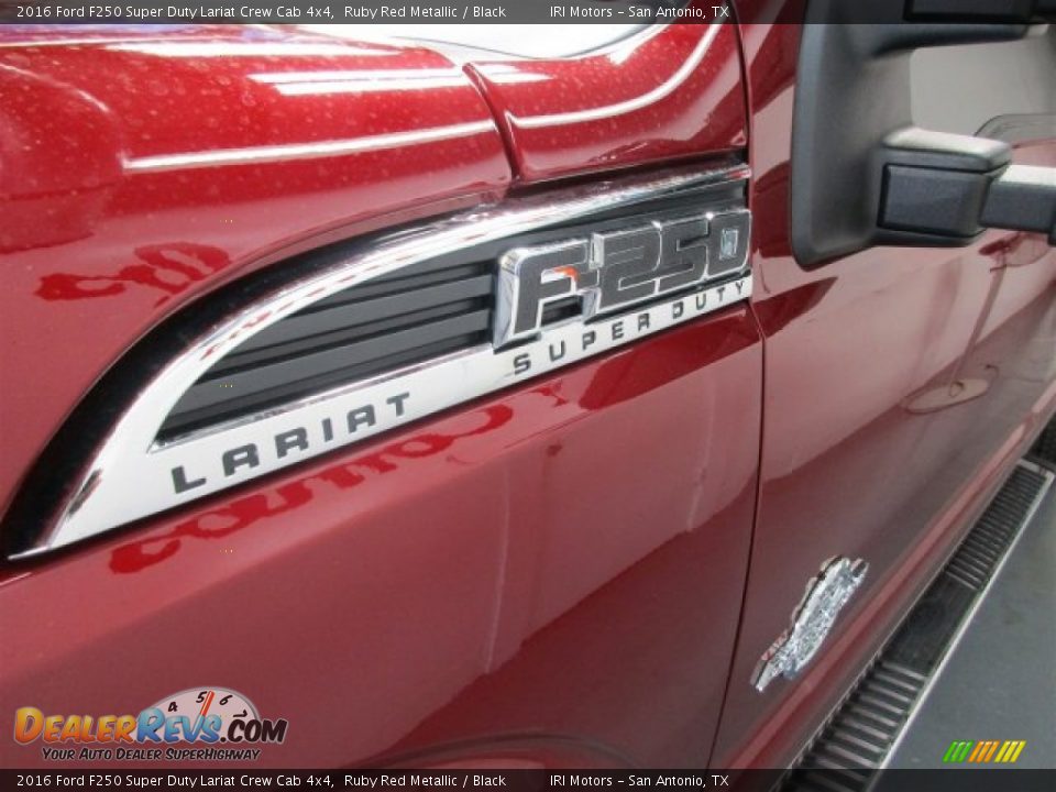 2016 Ford F250 Super Duty Lariat Crew Cab 4x4 Ruby Red Metallic / Black Photo #4