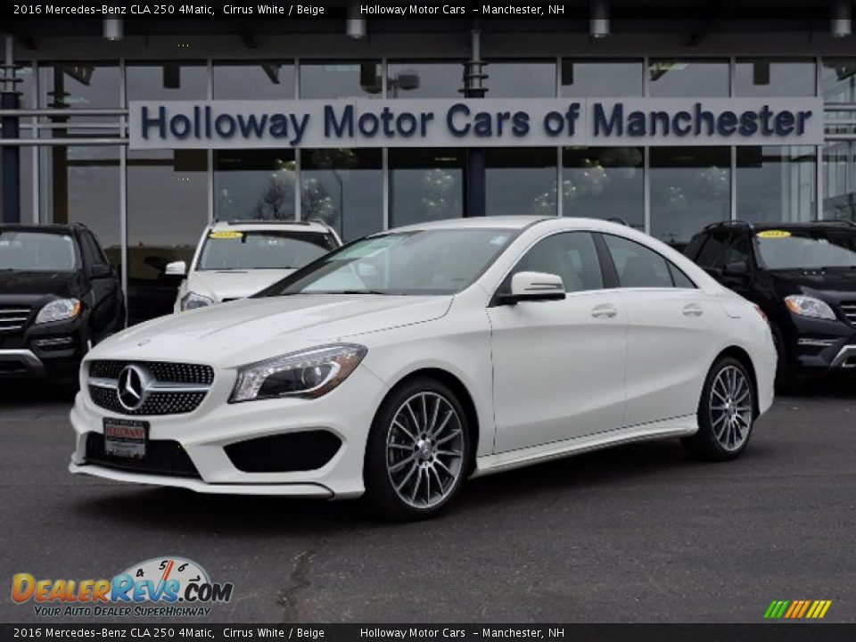 2016 Mercedes-Benz CLA 250 4Matic Cirrus White / Beige Photo #1