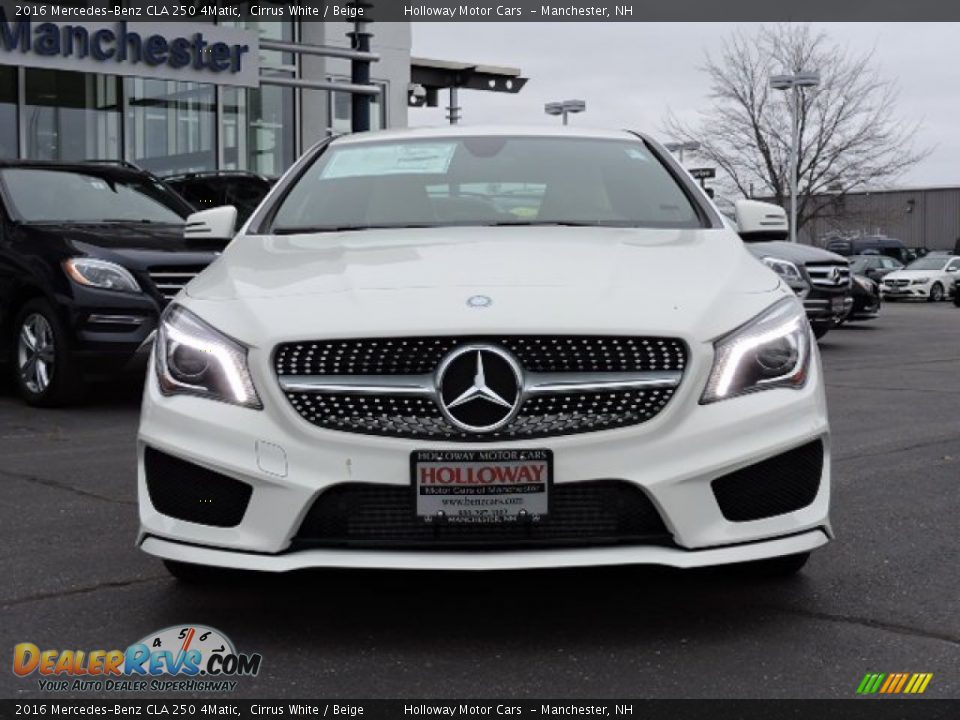 2016 Mercedes-Benz CLA 250 4Matic Cirrus White / Beige Photo #2