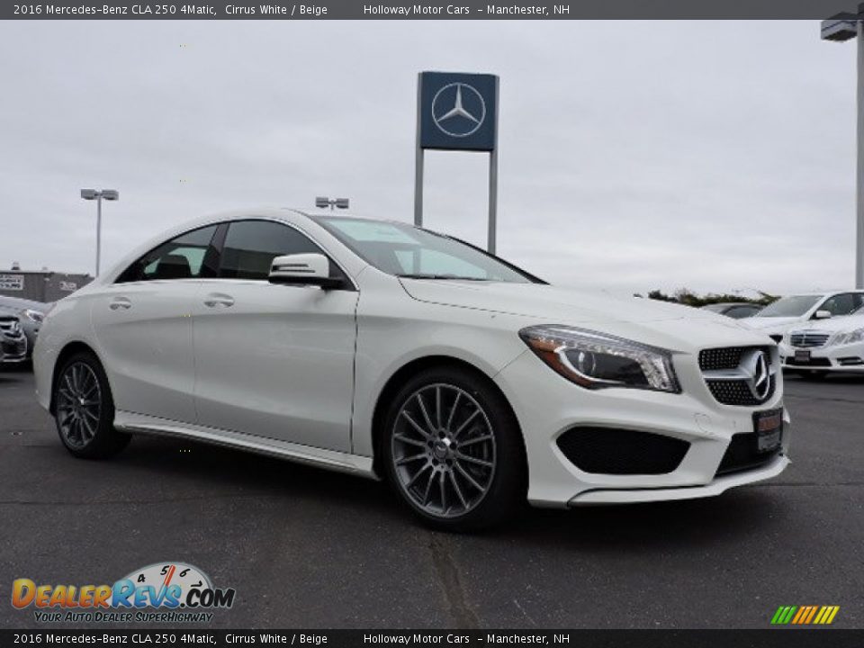 2016 Mercedes-Benz CLA 250 4Matic Cirrus White / Beige Photo #3