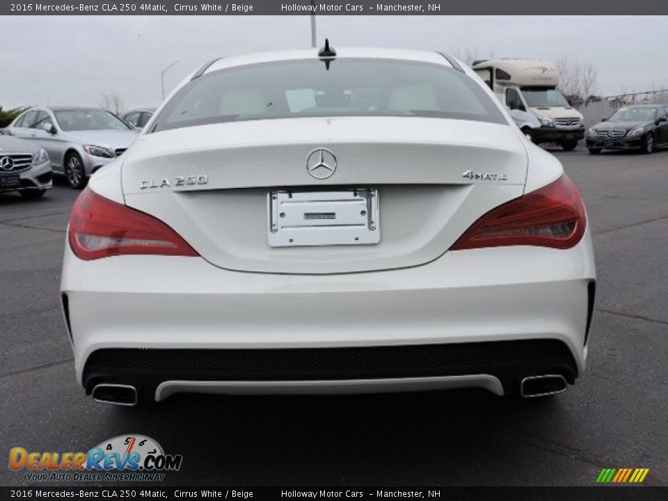 2016 Mercedes-Benz CLA 250 4Matic Cirrus White / Beige Photo #4