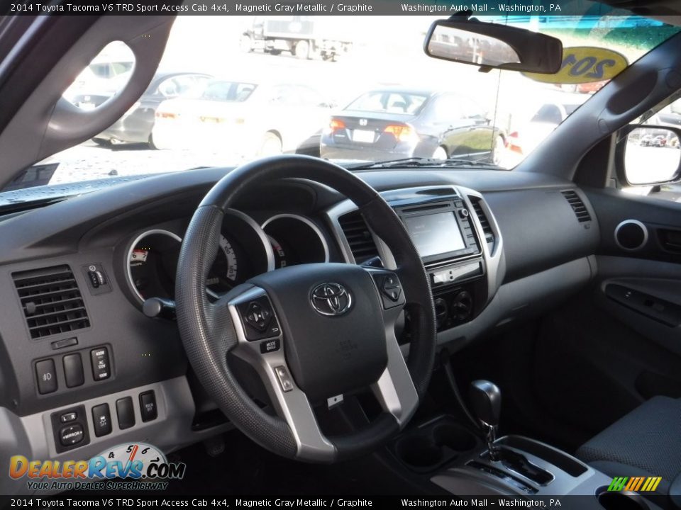 2014 Toyota Tacoma V6 TRD Sport Access Cab 4x4 Magnetic Gray Metallic / Graphite Photo #13