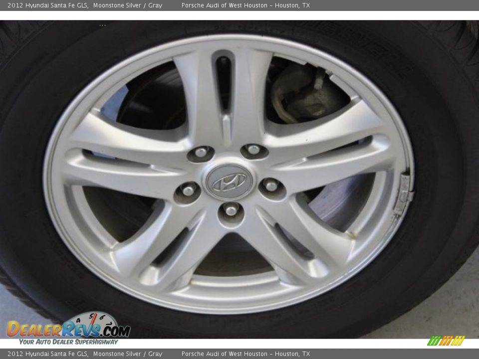 2012 Hyundai Santa Fe GLS Moonstone Silver / Gray Photo #4