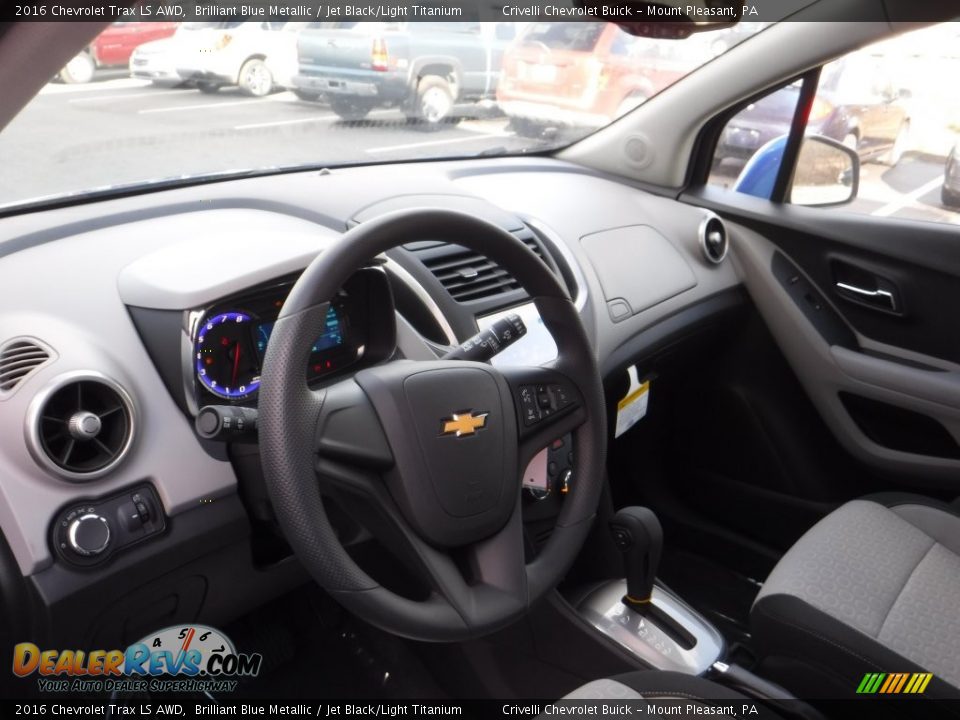 2016 Chevrolet Trax LS AWD Brilliant Blue Metallic / Jet Black/Light Titanium Photo #9
